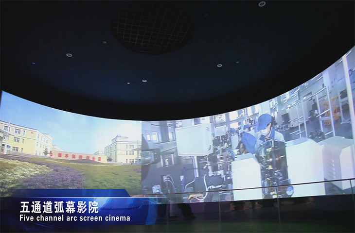 張家港五十周年展館環幕投影