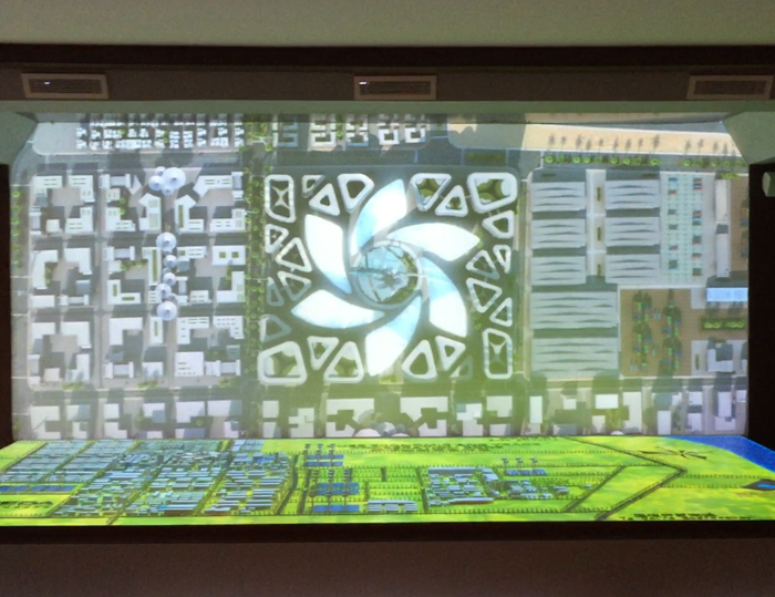 埃及蘇伊士合作區展廳規劃L幕投影數字沙盤