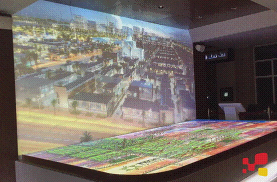 埃及蘇伊士合作區展廳規劃數字沙盤現場效果圖3