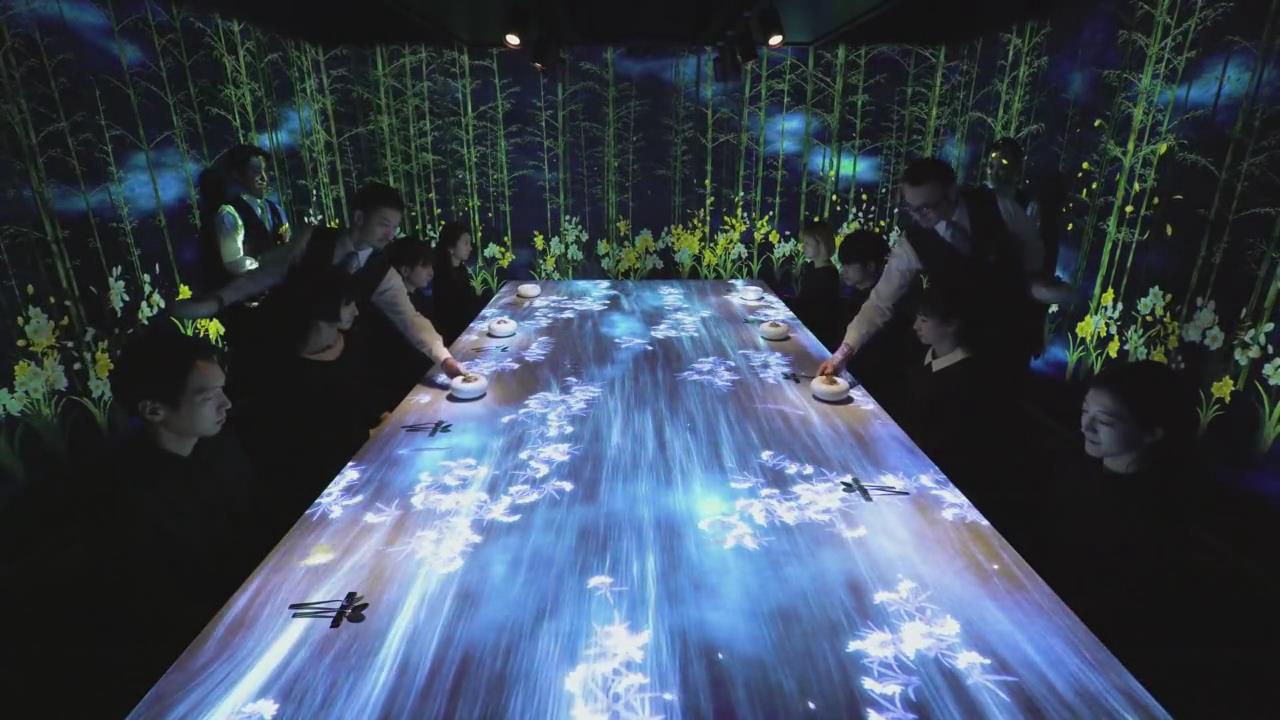 沉浸式3D投影餐廳